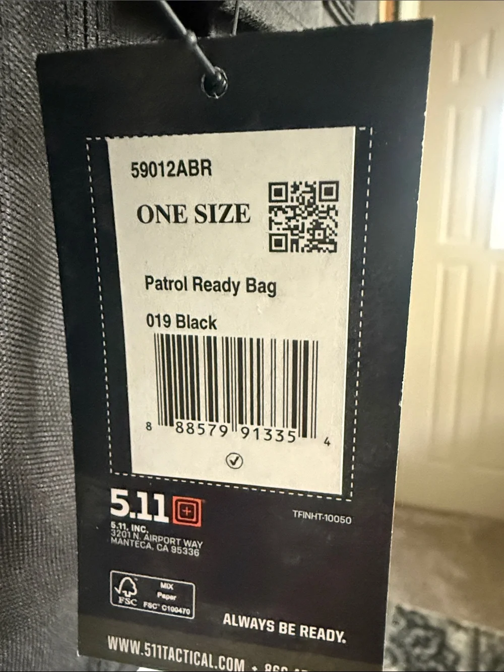 5.11 patrol ready bag. NWT